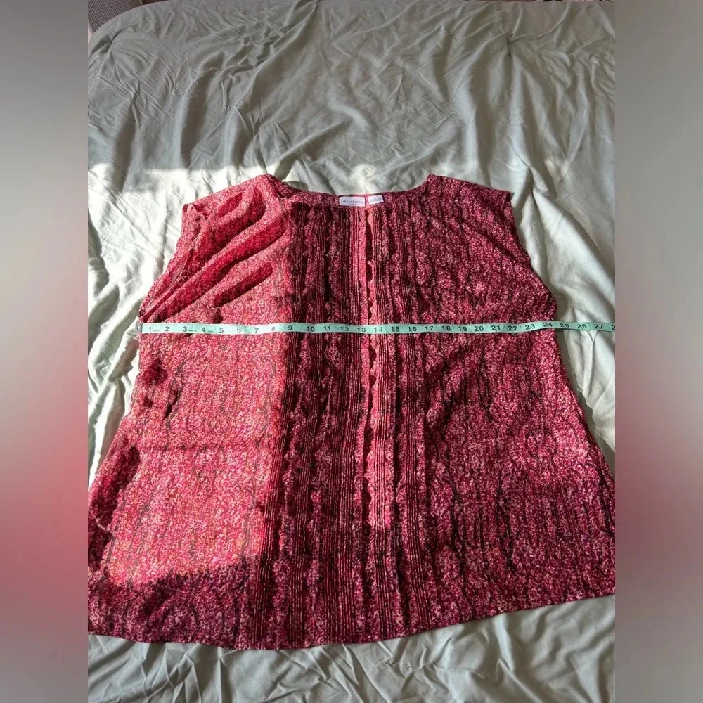 Liz Claiborne Women’s Sleeveless sheer tank top 1X